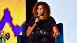 NEW ORLEANS, LOUISIANA - JULY 06: A conversation with Michelle Obama takes place during the 2019 ESSENCE Festival at the Mercedes-Benz Superdome on July 06, 2019 in New Orleans, Louisiana. (Photo by Erika Goldring/Getty Images)