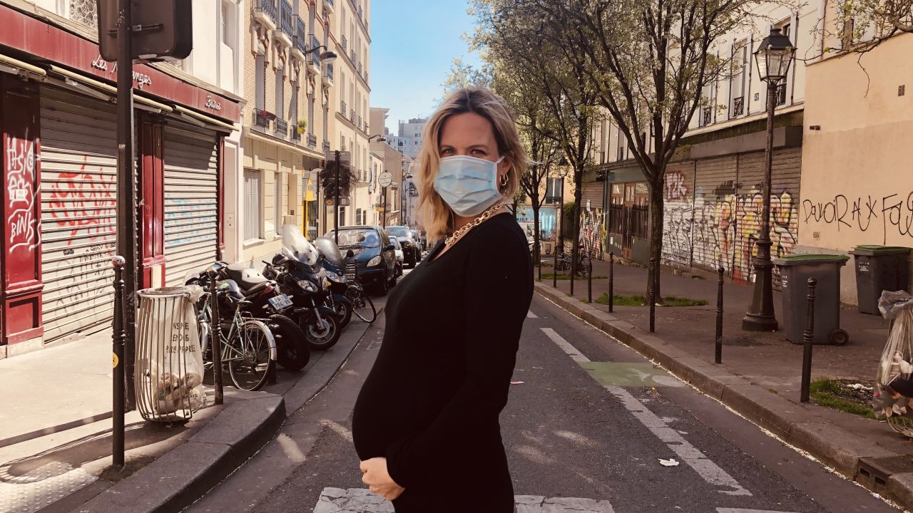 Saskya Vandoorne, CNN senior producer, near her Paris apartment. 