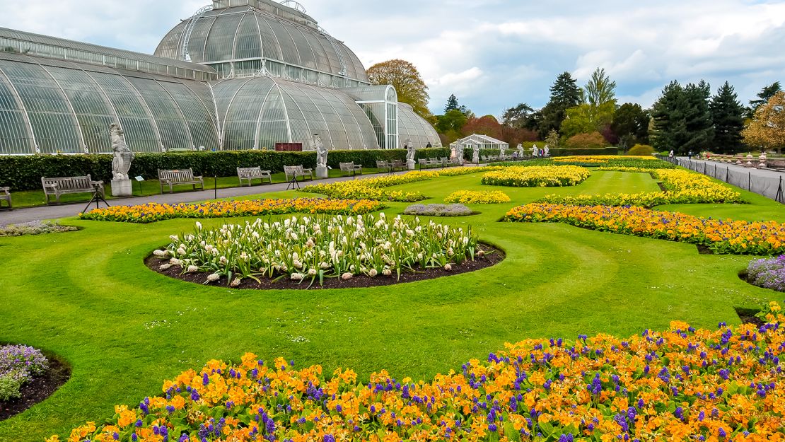 Greenhouse in Kew botanical gardens in London