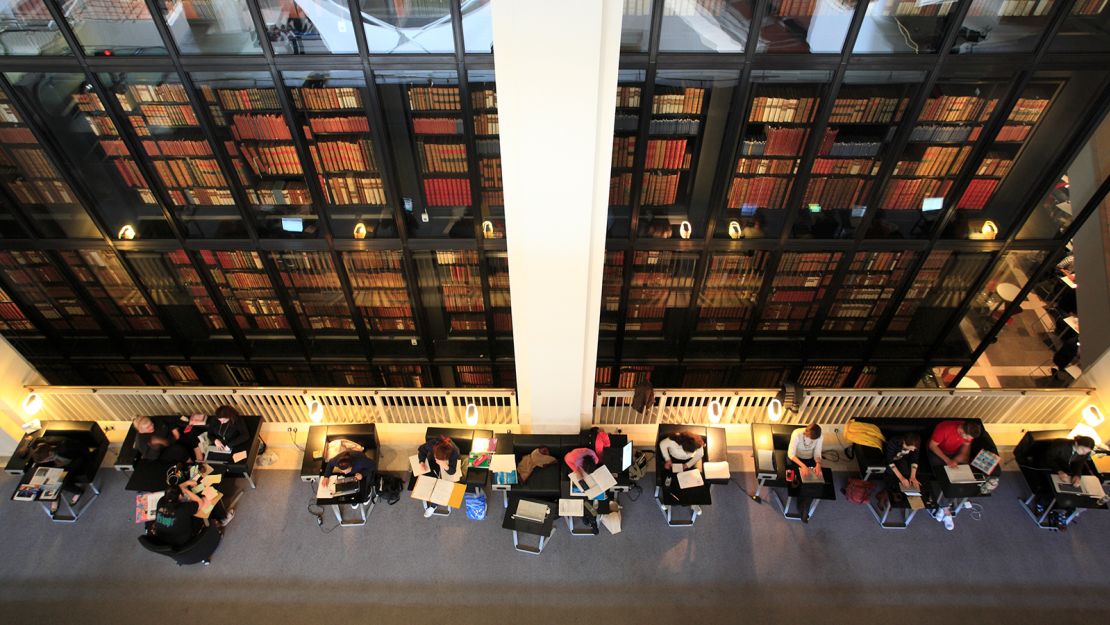 Readers at the British Library in London