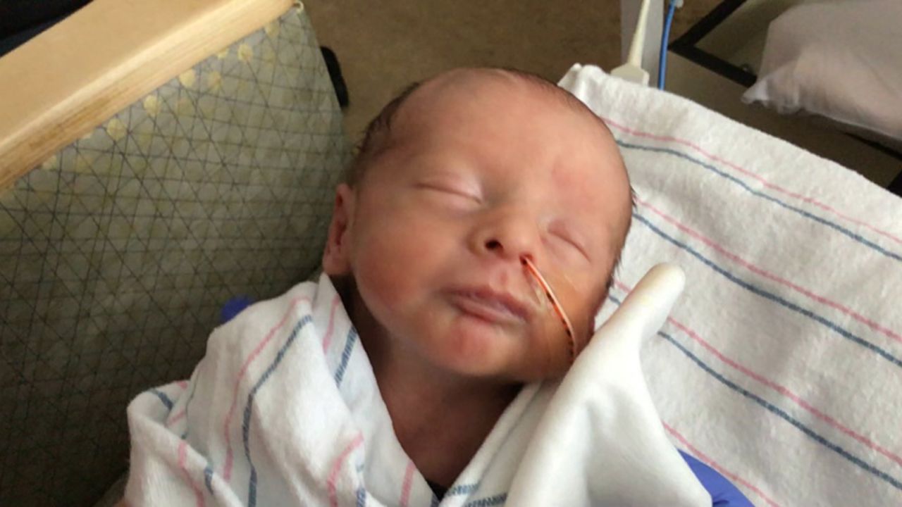 Nico during a Facetime call with his mom on March 25.