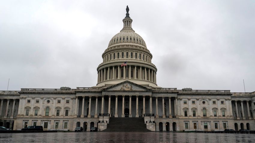 The US Capitol Building on March 25, 2020, in Washington, DC. - The US Senate was poised to pass a massive relief package on Wednesday for Americans and businesses ravaged by the coronavirus pandemic as New York hospitals braced for a wave of virus patients. (Photo by Alex Edelman/AFP/Getty Images)