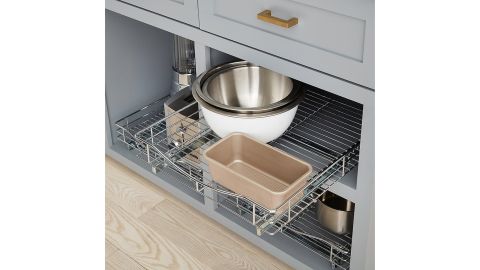 Lynk Chrome Pull-Out Cabinet Drawers