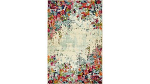 Annmarie Abstract Cream Area Rug 
