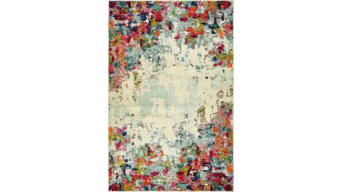 Annmarie Abstract Cream Area Rug
