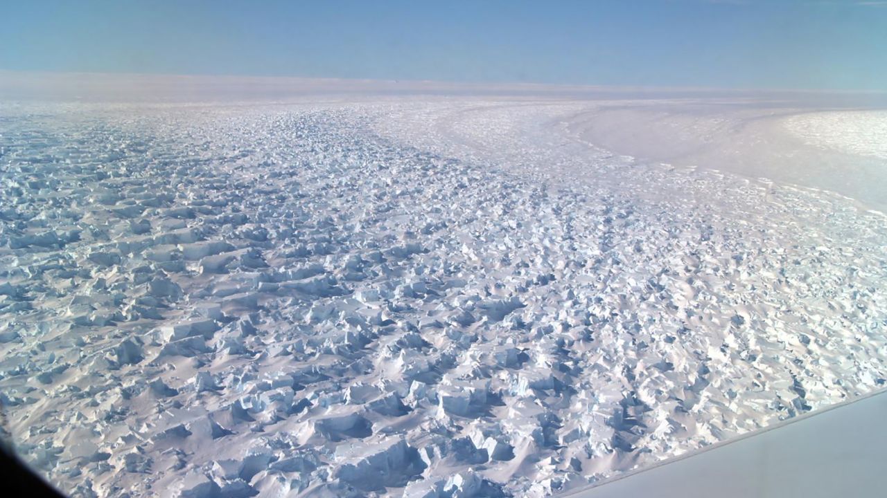 The Denman Glacier, in East Antarctica. 