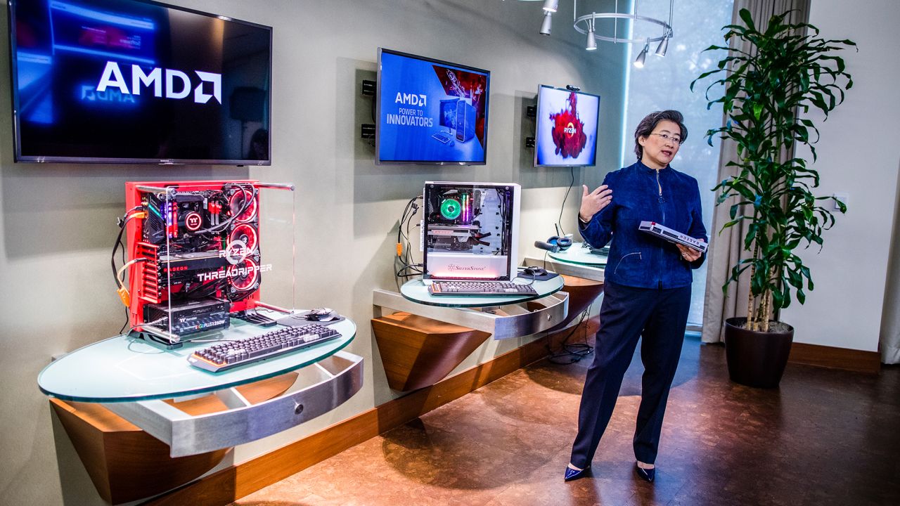 AMD's chips power cloud computing, data centers, artificial intelligence and gaming.
Those technologies are dominant in 2020. But Su had to lay the groundwork years earlier. (Drew Anthony Smith for CNN)