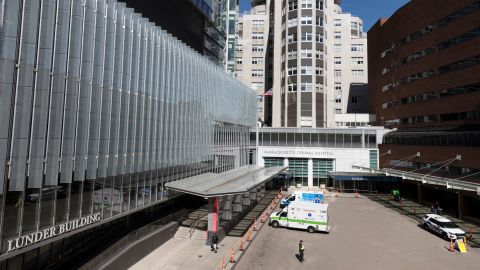Massachusetts General Hospital in Boston, seen here March 14, had 41 employees test positive for coronavirus by Wednesday.