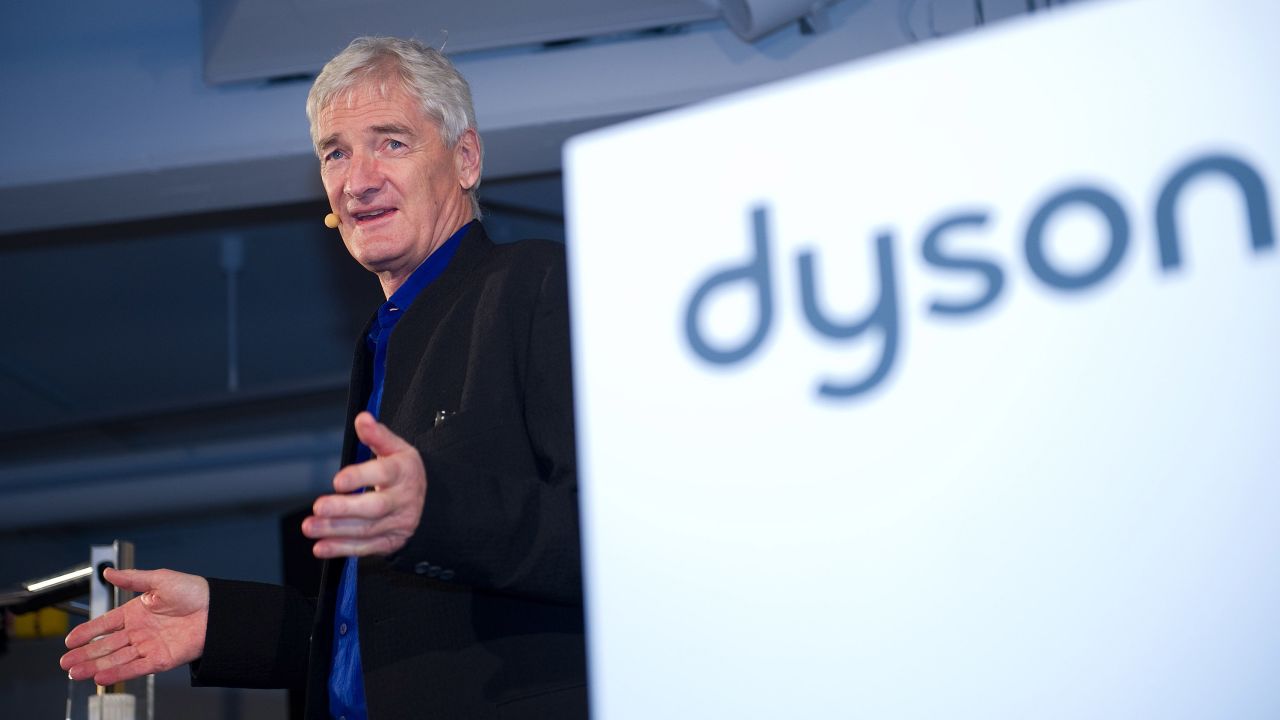 James Dyson unveils a new product in Germany.