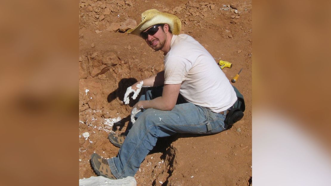 Steven Jasinski is pictured during one of the digs in New Mexico.