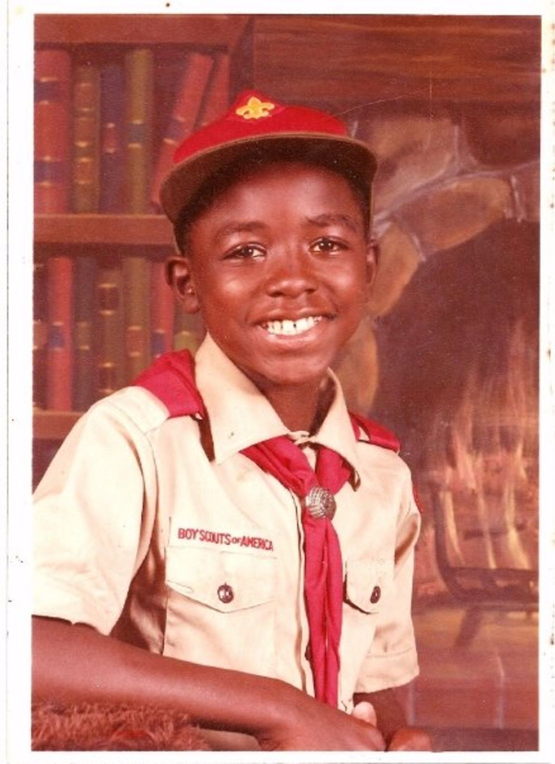 Robert Battle as a child in his Boy Scouts uniform