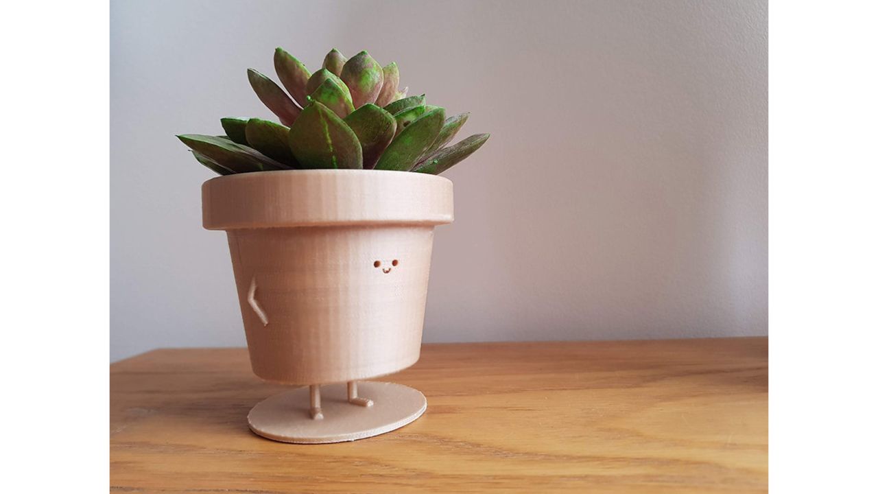 Standing plant pot