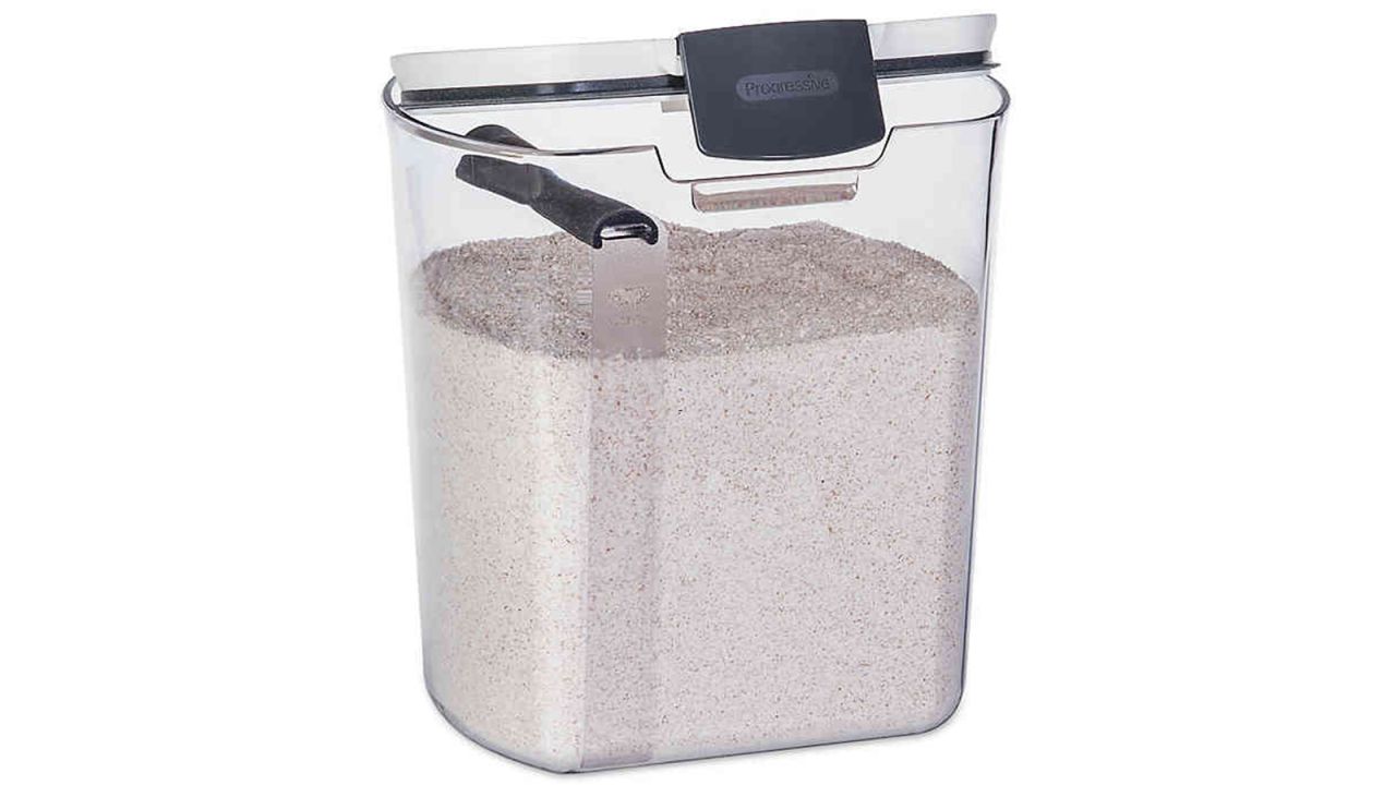 Progressive 5 lb. Flour Prokeeper in White/Grey 
