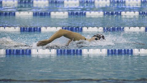 Ledecky competes in the Women's 1500 LC Meter Freestyle final at the 2019 Toyota U.S. Open Championships.