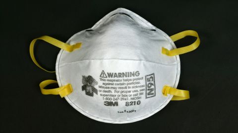 The N95 respirator mask can filter 95% of very small particles from the air. 