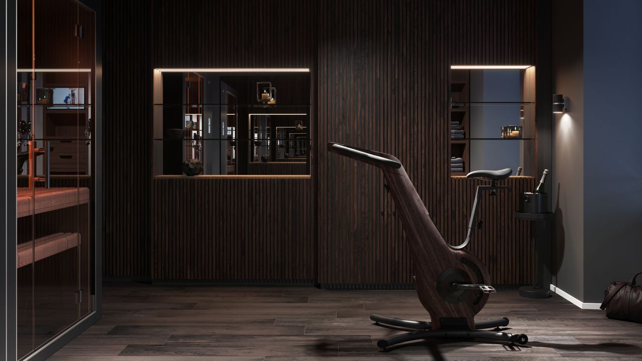 Apartments have private gym areas, saunas and spas -- allowing quarantined guests to sweat it out in private.