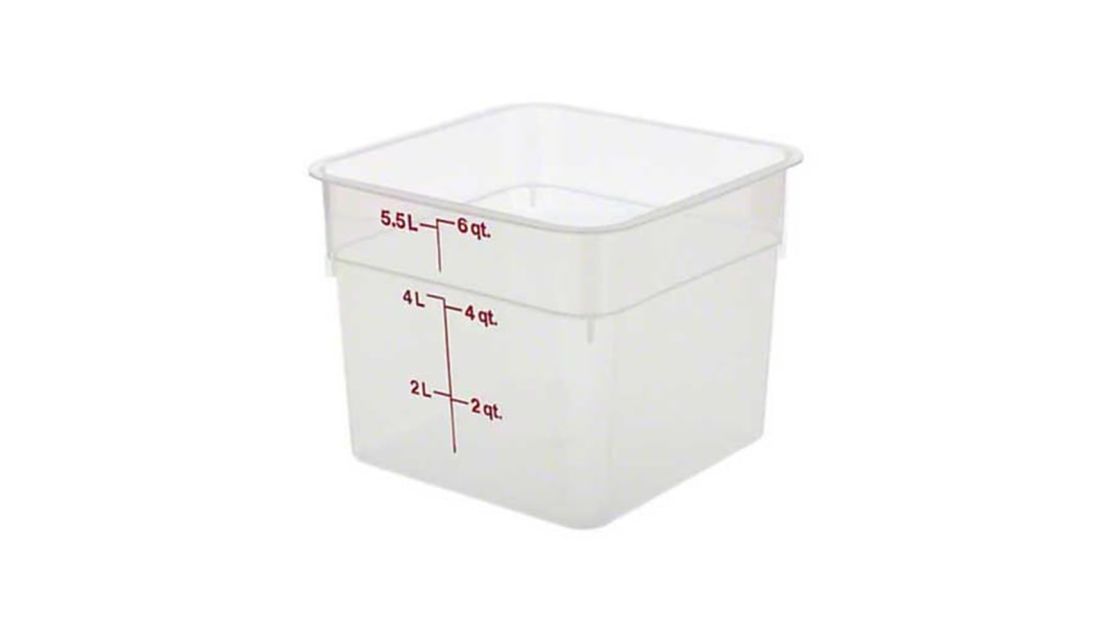 Cambro 6-Quart Polypropylene Food Storage Container