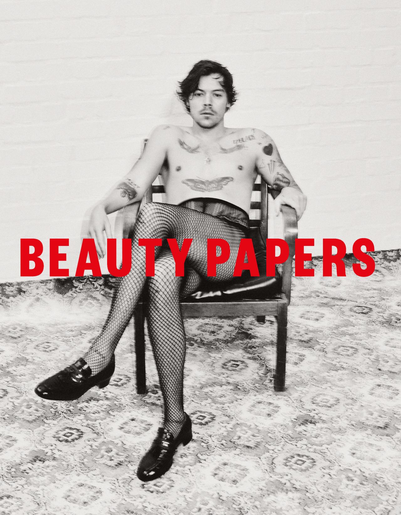 Harry Styles on the cover of Beauty Papers