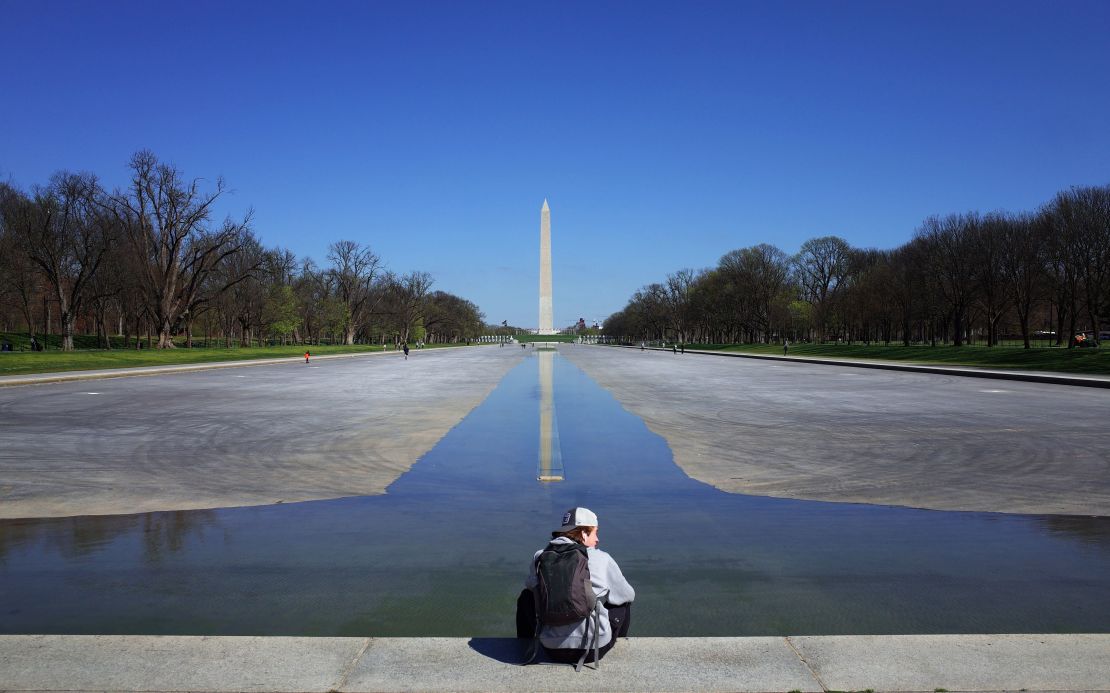 Washington, like many places across the US, is now eerily quiet.