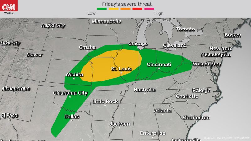 Significant Tornadoes Are Possible Saturday During A Severe Weather ...