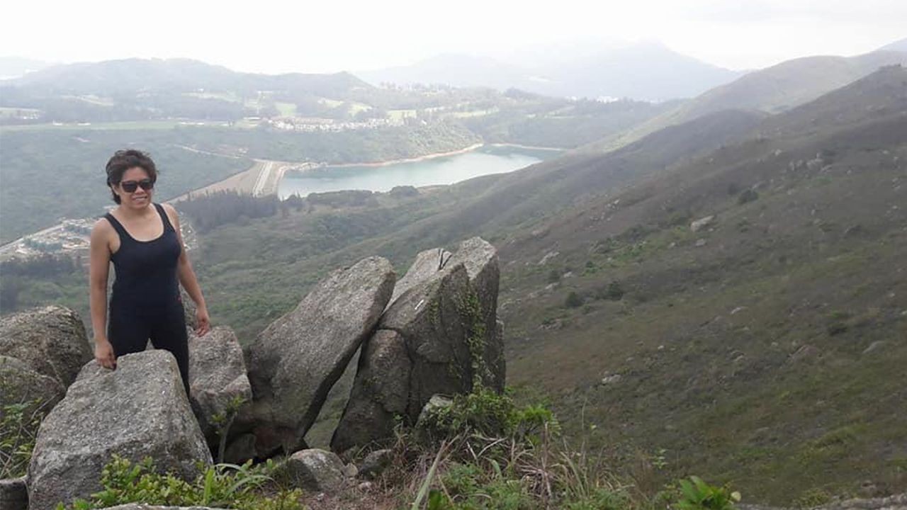Jinkie Alhambra, a 48-year-old domestic worker from the Philippines, spends her free time exploring the mountain trails of Hong Kong.