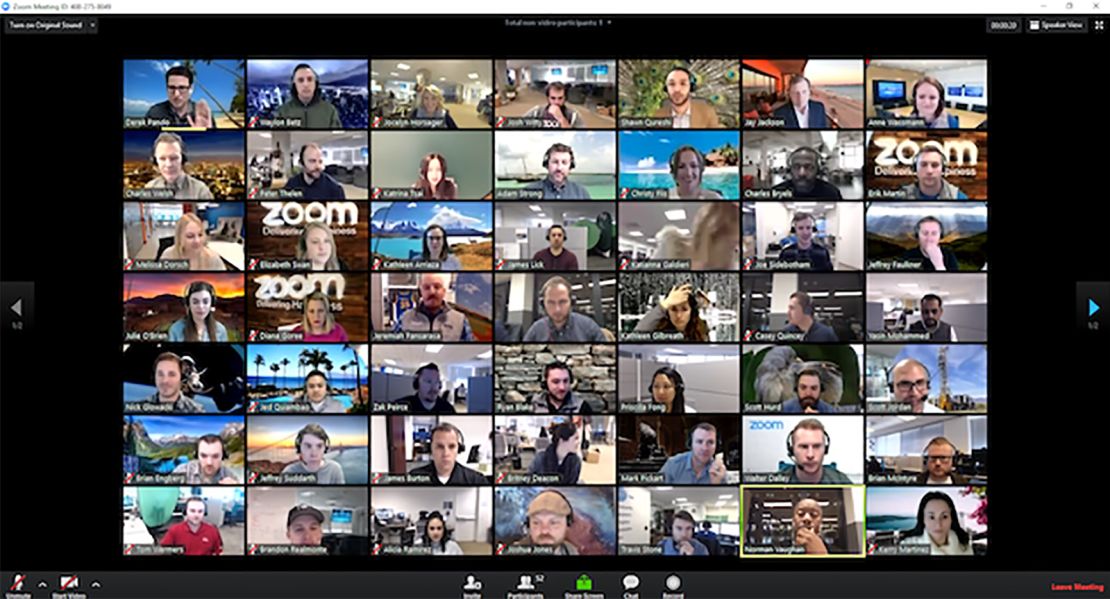 Zoom's free version can support up to 100 users at a time