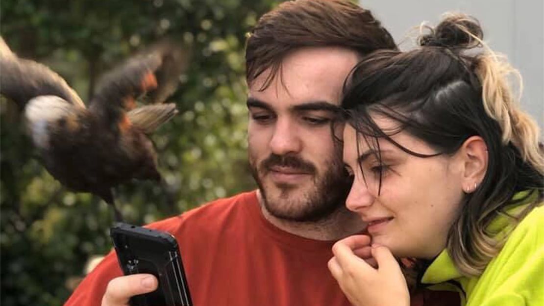 Henny Ansell and her boyfriend Michael Bryan are doing long distance for the next month, although they're both in the same city.