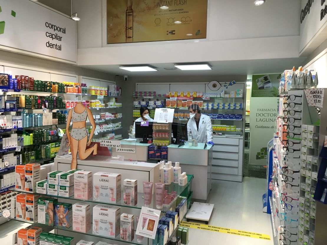 Ruiz Lopez, right, and his employees wear masks and gloves and limit the number of customers allowed in at a time.