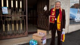 AS Roma delivers care packages to elderly supporters around Rome.