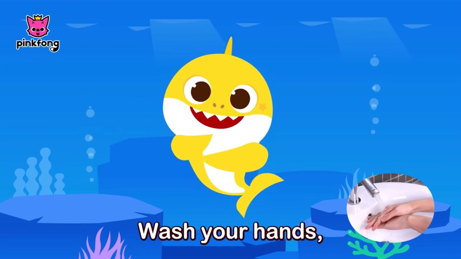 Pinkfong released a new "Baby Shark" tune to help us wash our hands.