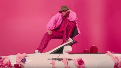 Bad Bunny appears in a scene from the "Yo Perreo Sola" music video.