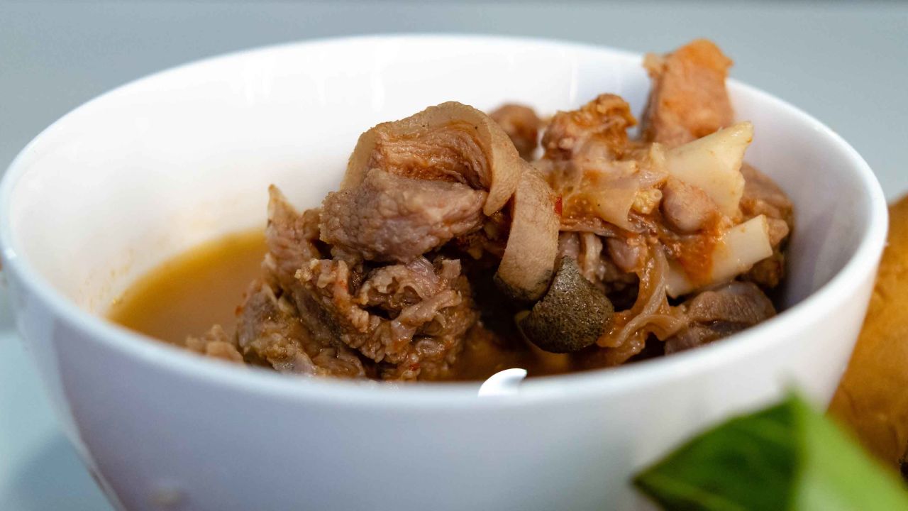 Chef Kwame Onwuachi's comfort food of choice: Nigerian pepper soup. 