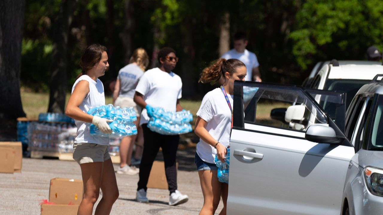 Second Harvest Food Bank of Central Florida distributed 700 boxes of food Saturday but had to turn away more than 100 cars.
