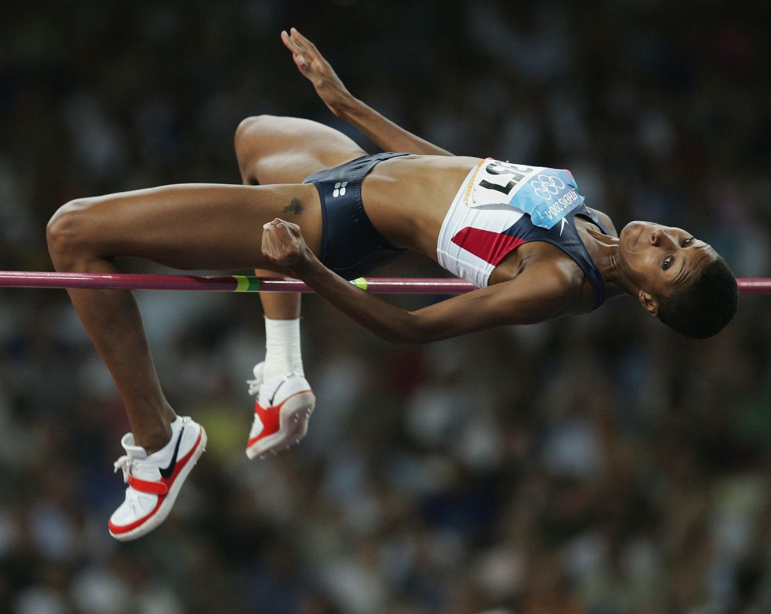 Chaunté Lowe (then Howard) competed at her first Olympics at Athens 2004 at the age of just 20.