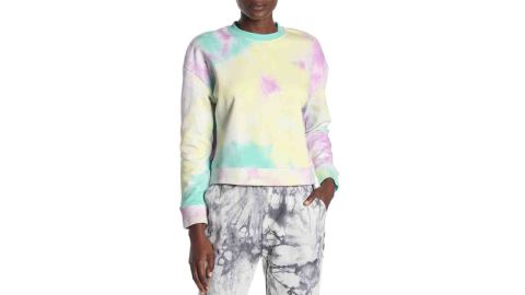 John & Jenn Tie Dye Crew Neck Sweatshirt