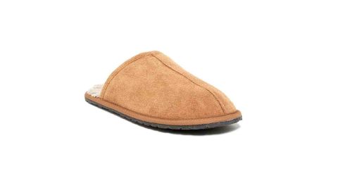 Minnetonka Stuart Center Seam Scuff Faux Fur Slipper