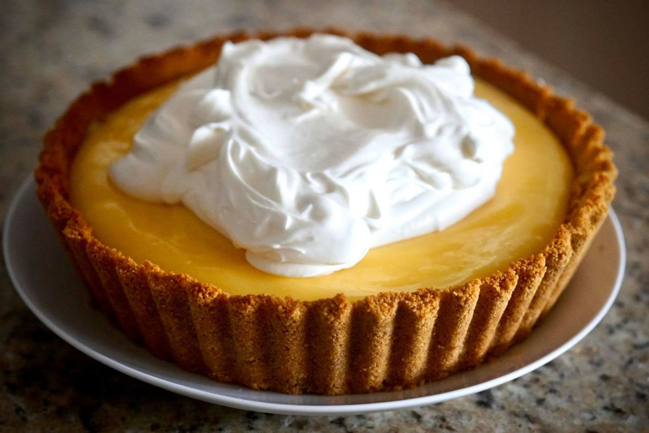 Silvia Rubiales Bussell made this no-bake Meyer lemon cheesecake pie from West Palm Beach, Florida. "Baking and cooking for me is like meditation," she said. "It keeps me calm."