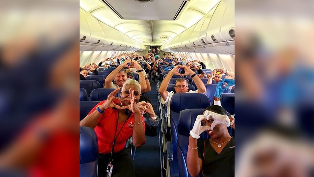 Southwest flight health care workers NEW