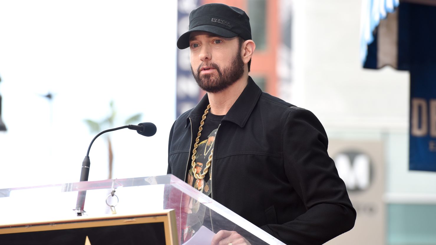 Eminem regrets leaked lyrics insulting Diddy's media company.