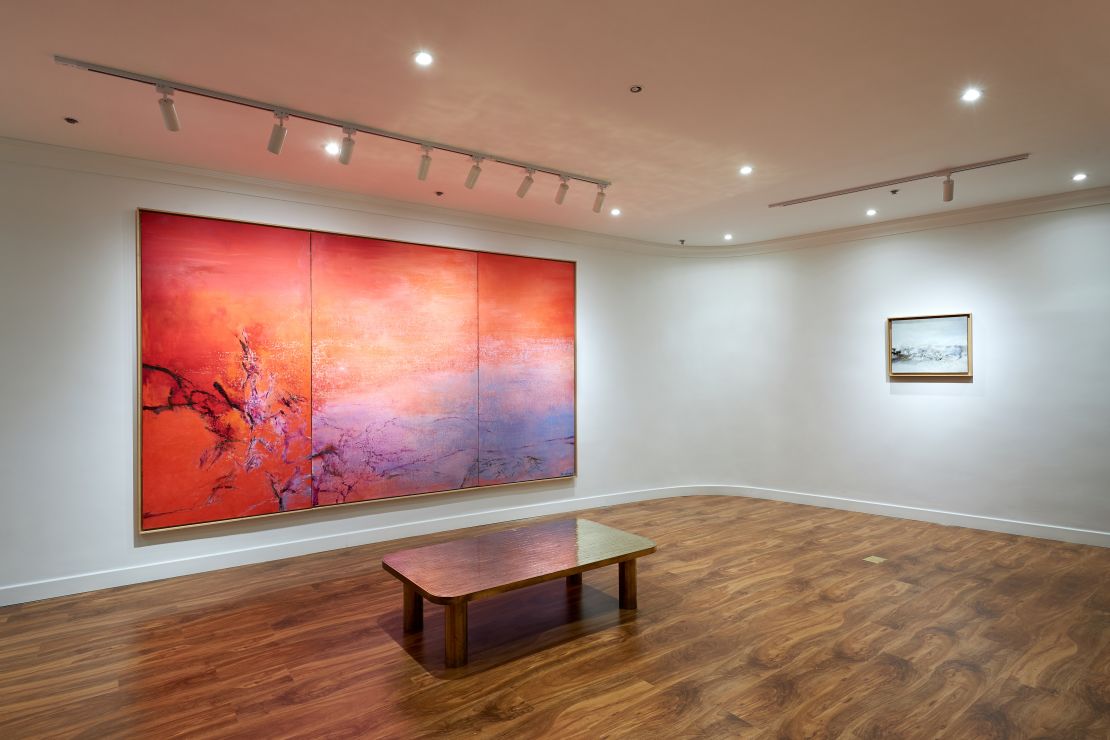 Zao Wou-Ki's "Hommage à Françoise" (2003) alludes to his marriage to Françoise Marquet.
