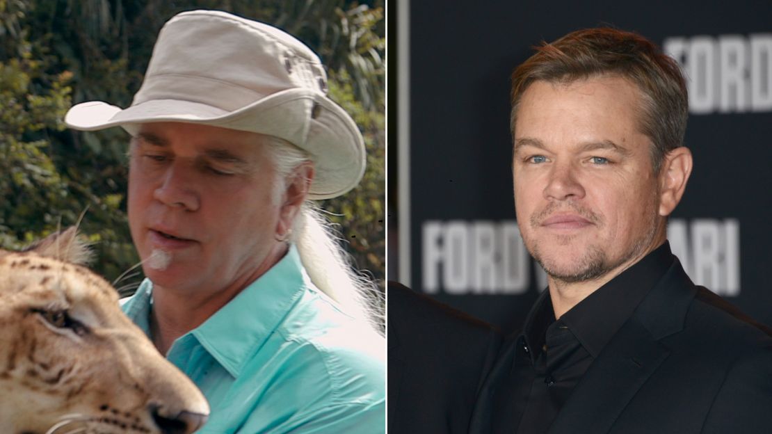 Bhagavan "Doc" Antle and Matt Damon.