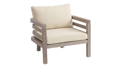 Graywashed Acacia Marciana Outdoor Occasional Chair