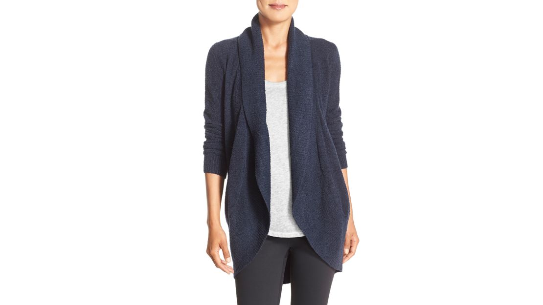 Barefoot Dreams CozyChic Lite Circle Cardigan in Indigo