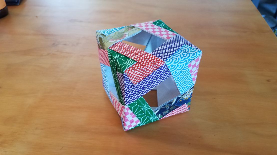 This is just one of the many pieces of orginami Trevor Dieterle has made since picking up his old hobby.