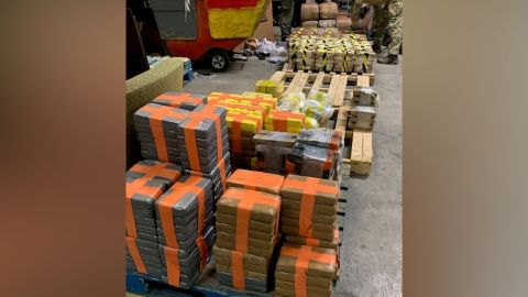 Authorities found 4,400 pounds of drugs in the tunnel.