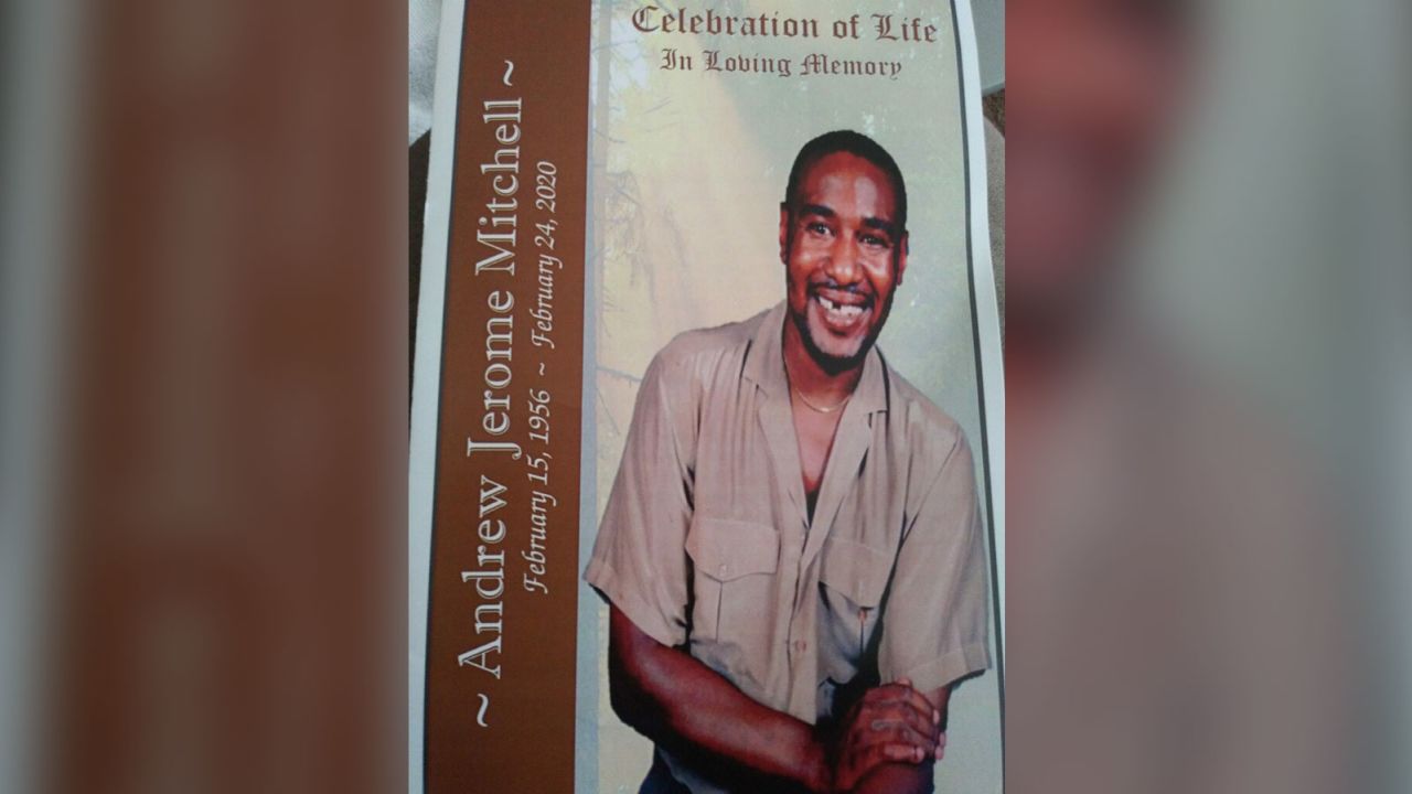 More than 100 people attended the funeral of Andrew J. Mitchell, a retired janitor, on February 29 in Albany.