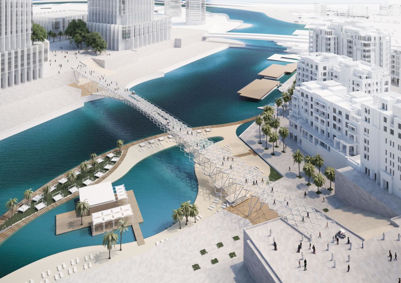 British architects IJP and structural engineers AKT II won a competition to deliver the bridge, which is expected to be a popular attraction within the multi-billion dollar Dubai Creek Harbour (DCH) megaproject.  