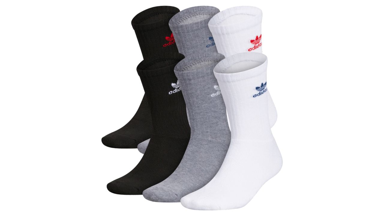 Adidas Men's Originals Trefoil Mid-Cut Crew Socks