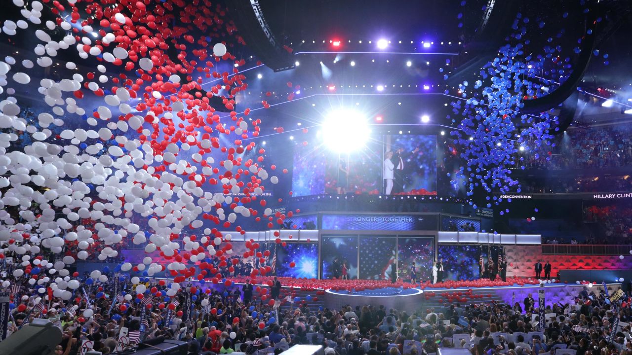 The Democratic National Convention at the Wells Fargo Center, July 28, 2016 in Philadelphia, Pennsylvania. 