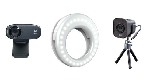 Stream with webcam and ring light